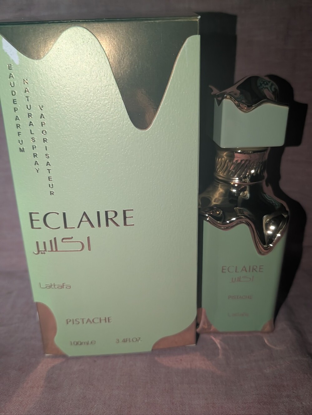Lattafa Eclaire Pistache Women’s Perfume —New 3.4 Oz